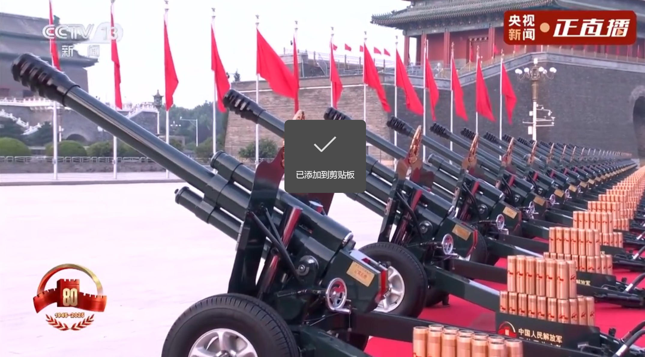 南京藍(lán)寶石環(huán)保設(shè)備有限公司組織觀看抗戰(zhàn)勝利80周年閱兵儀式