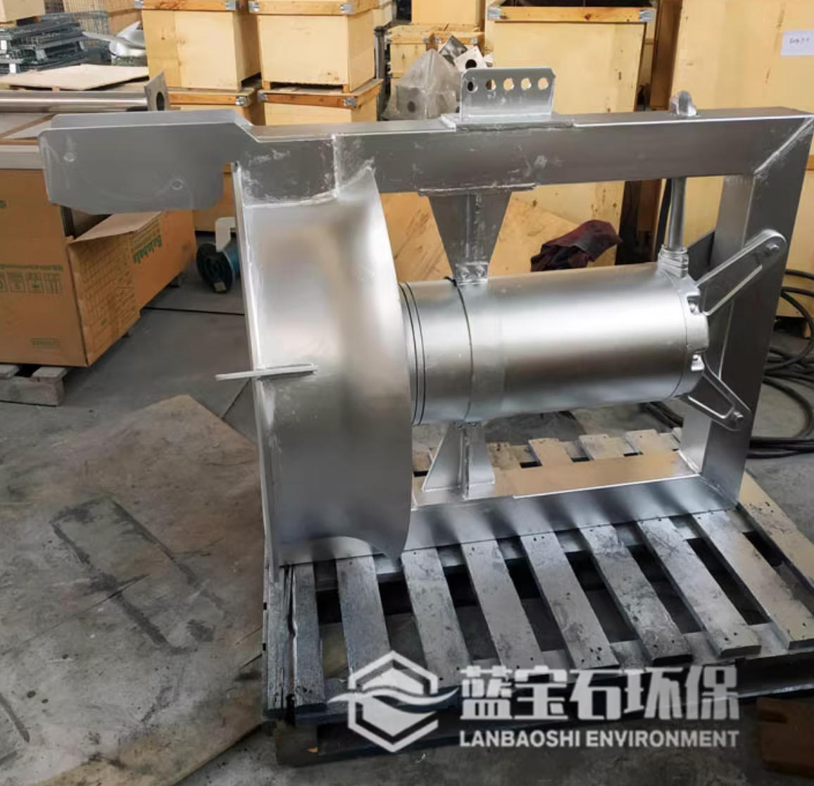 南京藍寶石環(huán)保與陽新某水務公司合作-QHLB潛水回流泵應用案例